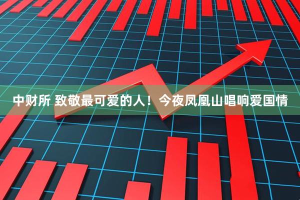 中财所 致敬最可爱的人！今夜凤凰山唱响爱国情