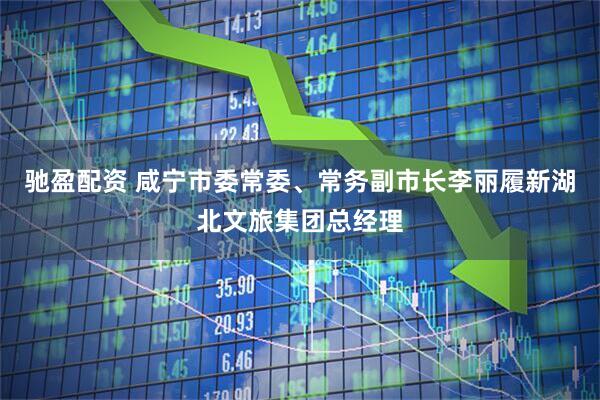 驰盈配资 咸宁市委常委、常务副市长李丽履新湖北文旅集团总经理